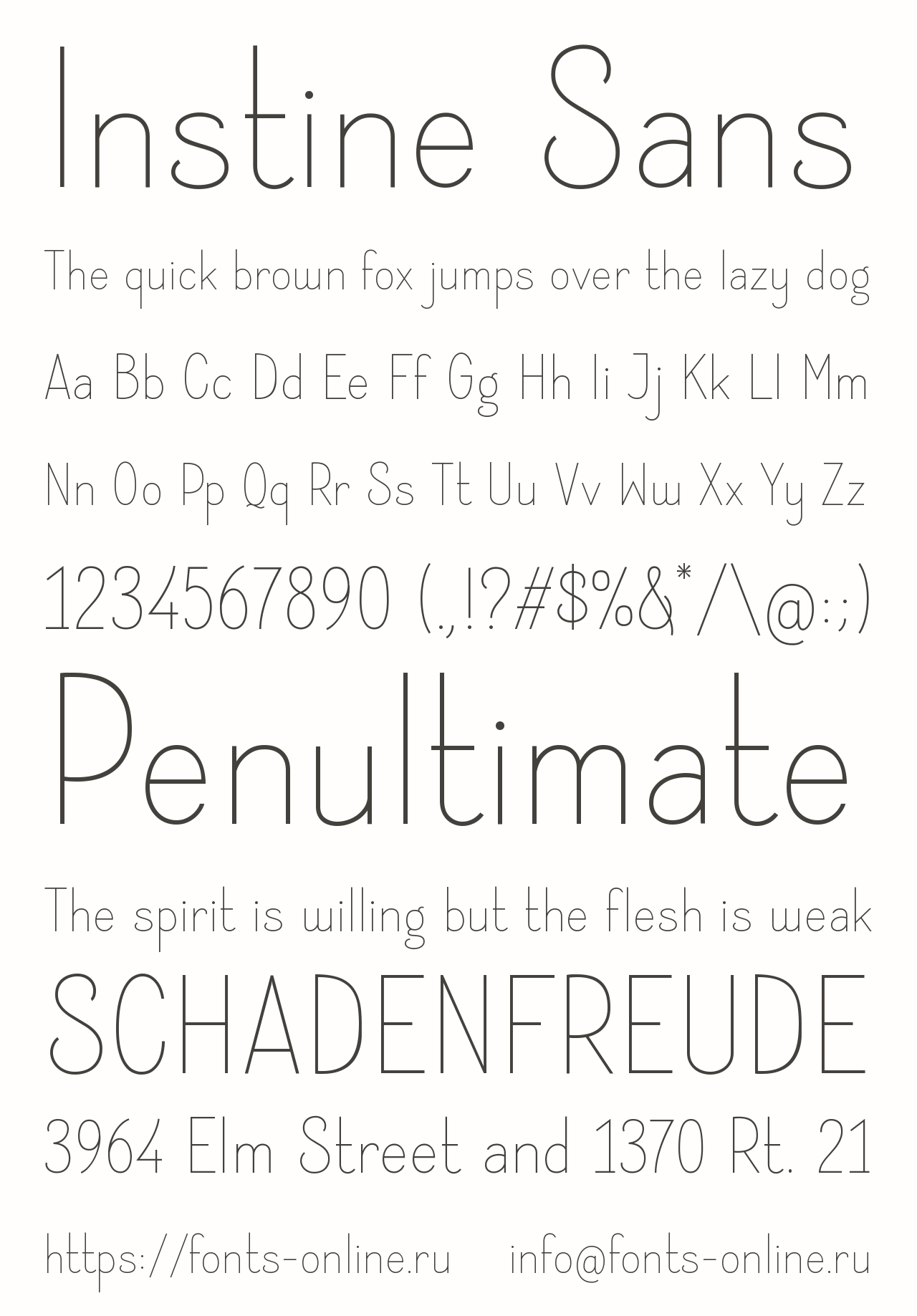 Instine Sans Free Font Download